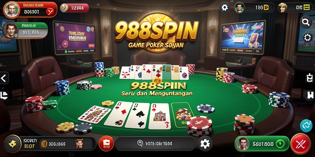 Screenshot gameplay Poker yang menarik di 988SPIN.