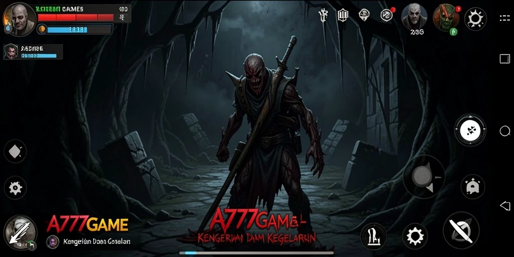 Tampilan gameplay A777GAME yang menakutkan dan penuh ketegangan.