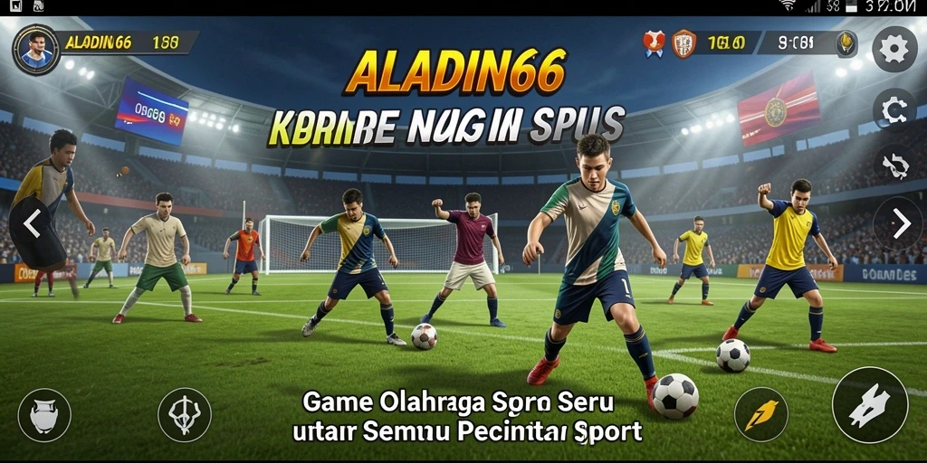 Tampilan seru olahraga dalam gameplay ALADIN66 yang menarik.