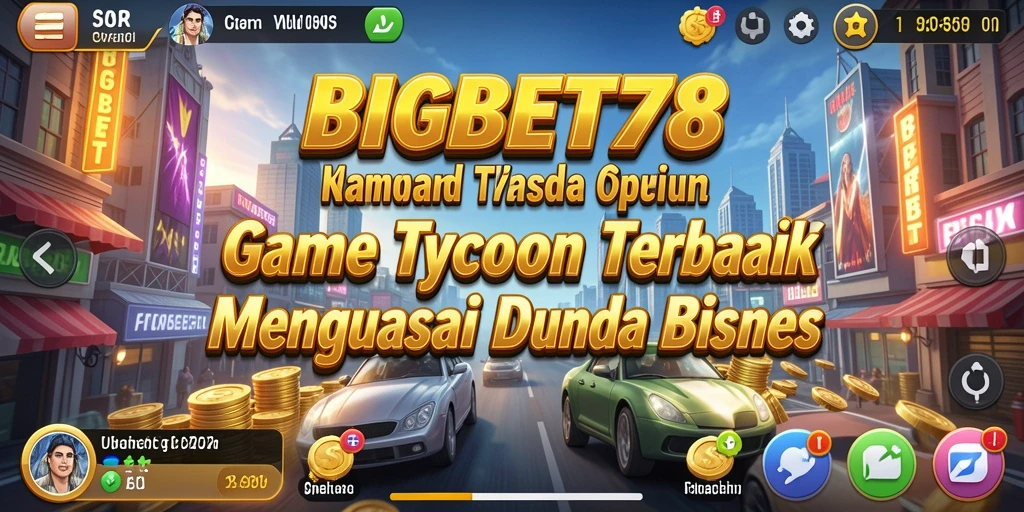 Screenshot gameplay BIGBET78 menampilkan manajemen bisnis yang dinamis.