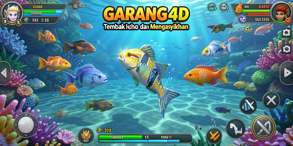 Gameplay GARANG4D yang seru dalam menembak ikan.