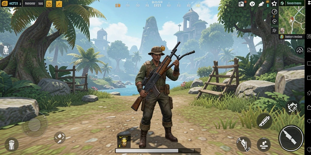Screenshot gameplay Open World yang menampilkan eksplorasi luas.