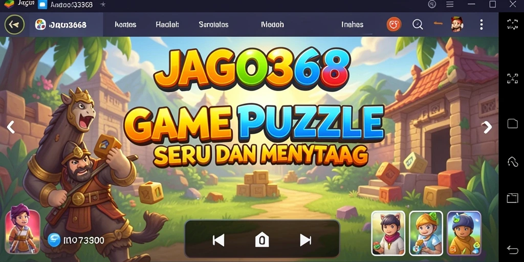 Tampilan gameplay menantang dan seru dari JAGO368.