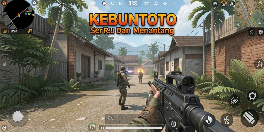 Screenshot gameplay KEBUNTOTO yang penuh aksi dan strategi.