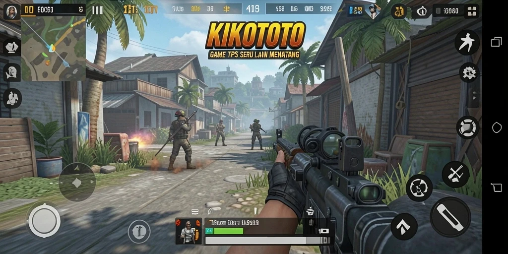 Tampilan gameplay KIKOTOTO yang menegangkan dan seru.