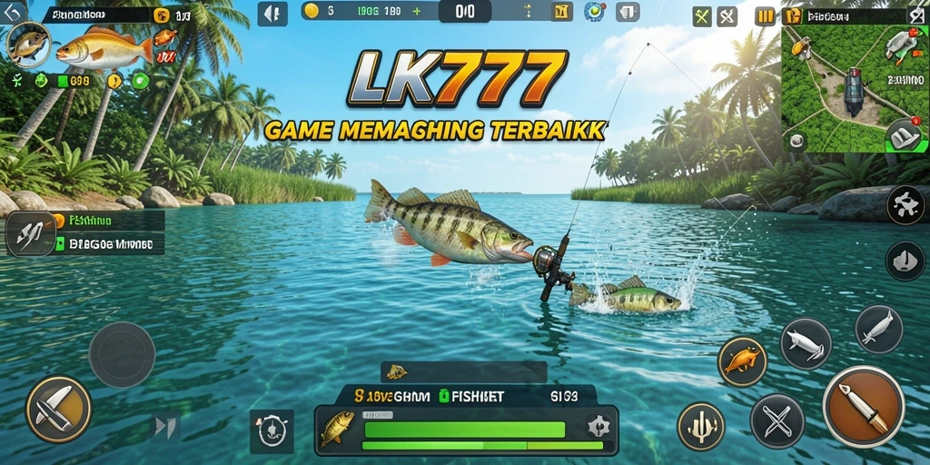 Screenshot LK777 menunjukkan aksi memancing yang mendebarkan.