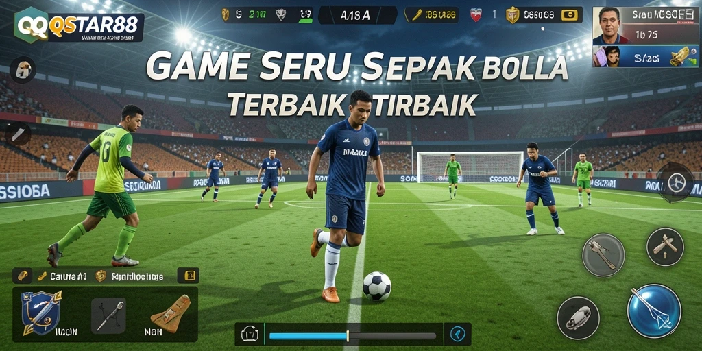 Gameplay menegangkan dalam QQSTAR88, rasakan aksi sepak bola sejati.