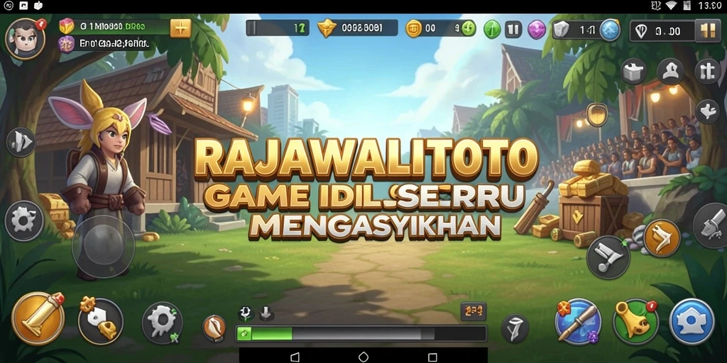 Screenshot gameplay RAJAWALITOTO menampilkan keseruan aksi Idle.