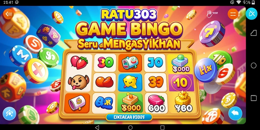 Tampilan gameplay menarik di RATU303 dengan suasana Bingo yang seru.