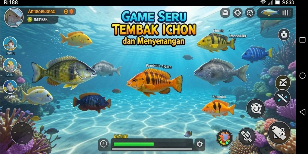 Gameplay seru untuk menembak ikan dalam RI188.