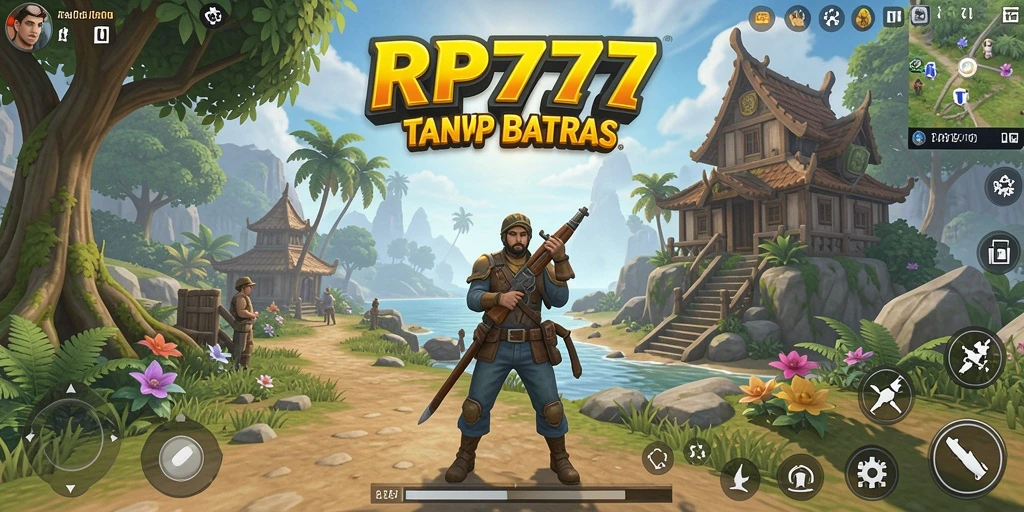 Gameplay RP777 menampilkan eksplorasi dunia terbuka yang luas dan menakjubkan.