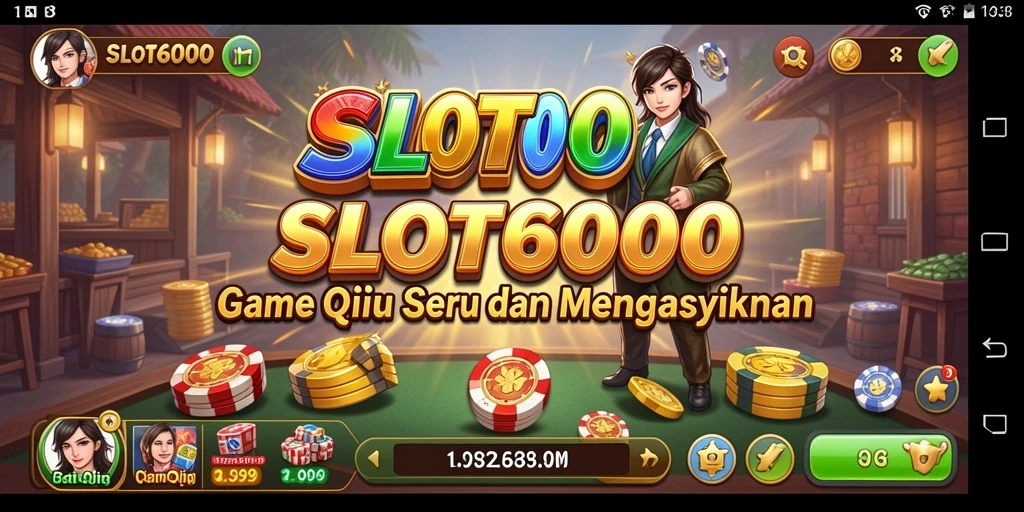 Tampilan gameplay SLOT6000 yang menarik dan seru.