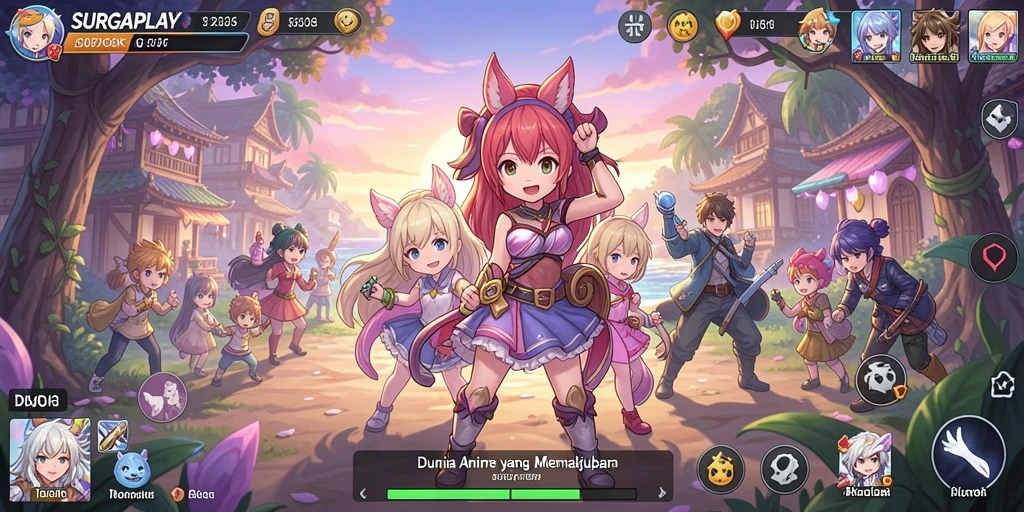 Pengalaman bermain game Anime yang seru dan mengasyikkan.